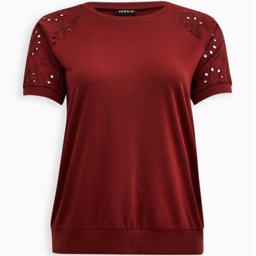 Torrid Light weight French terry short sleeve sweatshirt Size 3 (22/24)